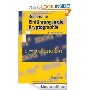 Einführung in die Kryptographie (Springer Lehrbuch) (German Edition 