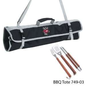  399503   University of Wisconsin 3 Piece BBQ Tote Case 