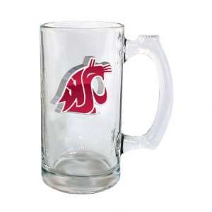  Washington State Cougars Beer Mug 3D Logo Glass Tankard 