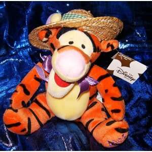  Winnie The Pooh Tigger in Straw Hat 7 Plush Beanie Toys & Games