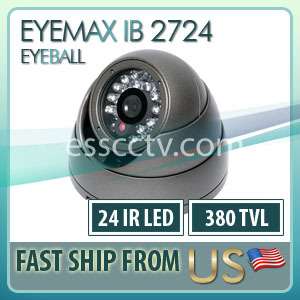 EYEMAX IB 2724 Outdoor DOME SECURITY CAMERA 24 IR LED Optional 2.9mm 