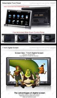 D2223 Milion 7 WVGA Screen DVD Player Double 2DIN Car Stereo 
