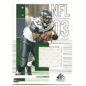  Shaun Alexander 2003 SP Game Used Edition Jersey Card #146 