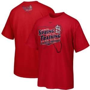  Nike St Louis Cardinals Red Spring Training T shirt 