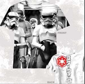 New Star Wars Storm trooper stormtrooper 2 side T shirt  
