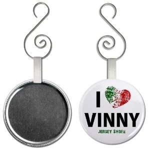 Heart Vinny Jersey Shore Slang Fan 2.25 inch Button Style Hanging 