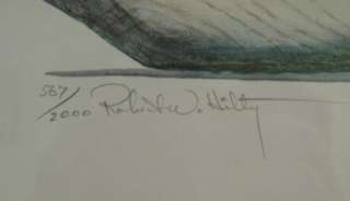 Robert W. Hilty Golden Eye Ducks Print Signed Framed  