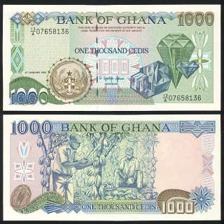 Ghana  1000 (1,000) Cedis 1995 P 29b UNC  