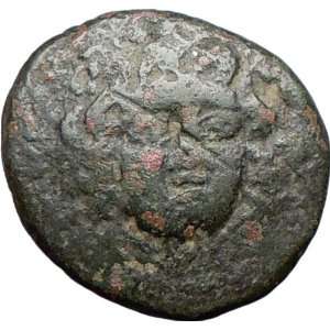   Greek Coin GORGONEION ATHENA w NIKE, spear 1stCentBC 