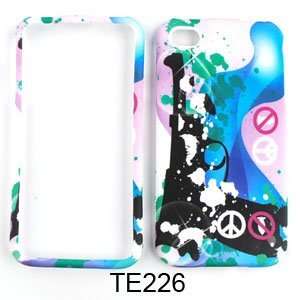  (AT&T/Verizon/Sprint) Gun with Peace Sign on Pink and Blue Hard Case 