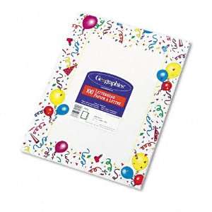 com Geographics Products   Geographics   Design Paper, 24 lbs., Party 