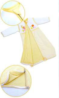 Yellow Removable Sleeve Baby Sleeping Bag 12 36M 1 Tog  