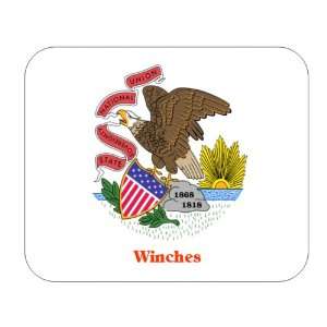  US State Flag   Winches, Illinois (IL) Mouse Pad 