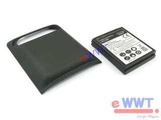   Battery w/ Back Door Cover Black for HTC HD7 WP7 T9292 ZVRB238  