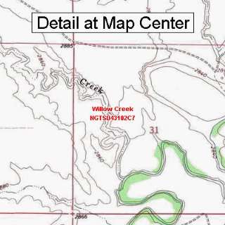  USGS Topographic Quadrangle Map   Willow Creek, South 