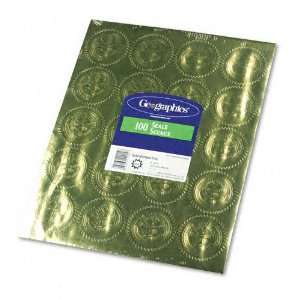   Gold Foil Embossed Official Seal of Excellence Seals, 100 per Pack