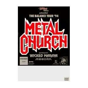  METAL CHURCH Balance Tour 1994 Music Poster