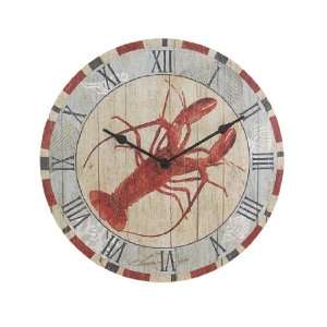  12 Inch Diameter Maine Lobster Kitchen Wall Clock Nautical 