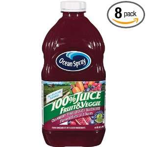 Ocean Spray 100% Cranberry Pomegranate Fruit and Vegetable Juice, 64 
