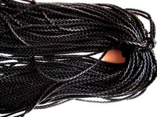 30ft Jewelry Making Necklace Beads PU Cord Wire Black  