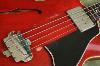 Vintage 1965 Gibson EB 2 Bass Cherry Red  