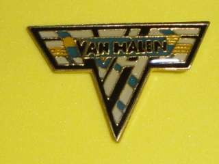 Van Halen Tour Hat Pin Badge Enamel Metal Vtg 1980s Alex Eddie Rock 