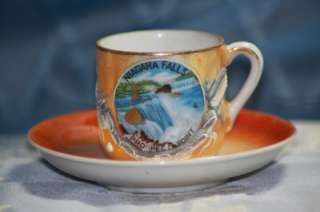 Lusterware Dragonware Niagara Falls Demitasse Cup Sauce Lithophane 