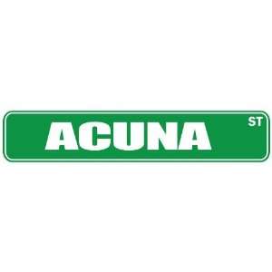   ACUNA ST  STREET SIGN