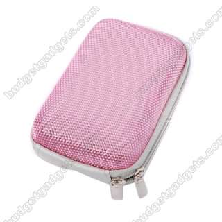 NEW Durable Digital Camera Hard Case Bag Pouch Pink  