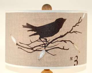 22 High Bird Applique Shaded Balustrade Table Lamp  