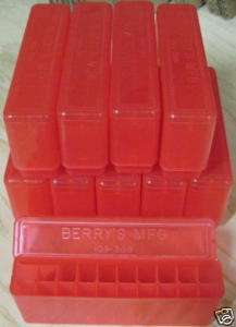 10 New Plastic 308 7.62x39 Red 20 Round Slip Boxes  