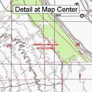 USGS Topographic Quadrangle Map   Wildhorse Mountain, Arizona (Folded 