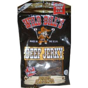 Wild Bills Beef Jerky, Hickory Smoked, 6.5 Ounce  Grocery 