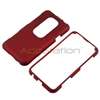 For HTC EVO 3D White+Red+Blue Hard Coated Case+Pro  