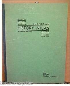 1957 EUROPEAN and World HISTORY ATLAS Ancient Medieval Modern Teachers 