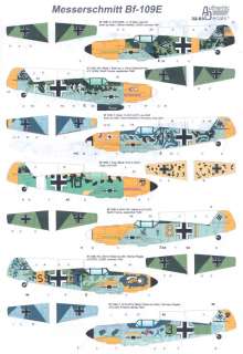Authentic Decals 1/32 MESSERSCHMITT Bf 109E Fighter  