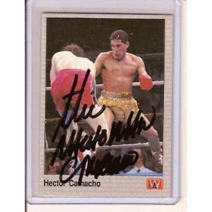  Hector Macho Camacho Autographed 1991 AW Sports Inc 