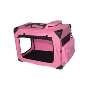 Deluxe Portable Soft Dog Crate Pink 26