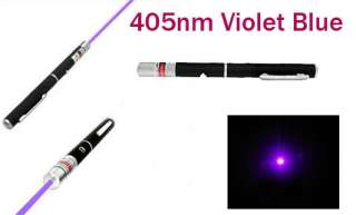 5mW 405nm Violet Purple Blue Laser Light Pointer Pen GIFT  