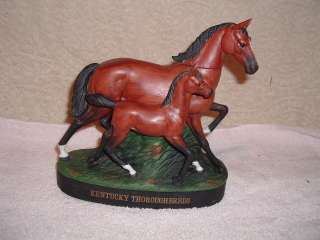 Kentucky Thoroughbreds Race Horse Decanter 1977 Figurine  