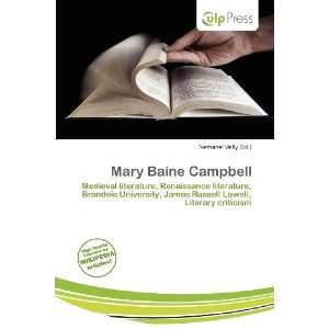  Mary Baine Campbell (9786135872347) Nethanel Willy Books
