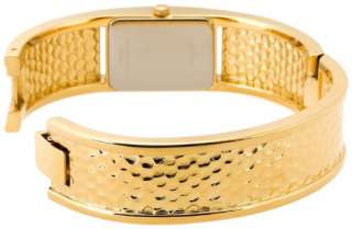 Ladies Bulova Gold Cuff Braclet Rare Watch 97L108  