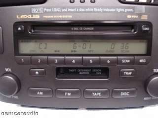 Lexus ES330 ES300 Radio Tape Player 6CD Changer P6816 2002 2003 2004 
