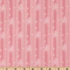  44 Wide Passionately Pink Rose Stripe Pink Fabric By The 