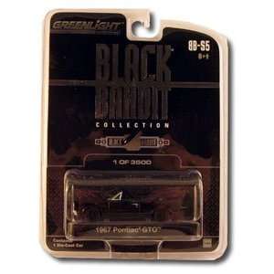  1967 Black Pontiac GTO Convertible Diecast Toy Scale 164 