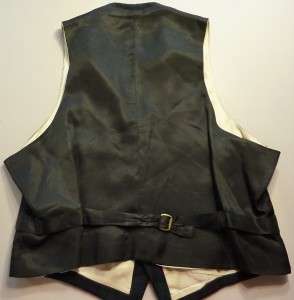 BLACKWATCH Tartan Plaid Wool Vest M L 42 Chest  