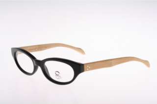 Black eyeglasses with öko bamboo wooden arms / C4W  