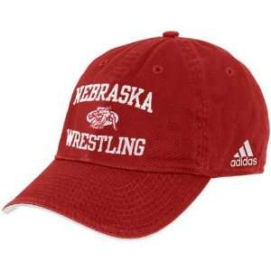  adidas Nebraska Cornhuskers Scarlet Collegiate Wrestling 