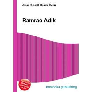  Ramrao Adik Ronald Cohn Jesse Russell Books