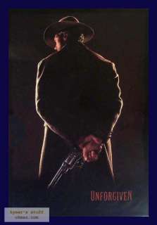 UNFORGIVEN Undated Teaser Orig 1sheet Poster Eastwood  